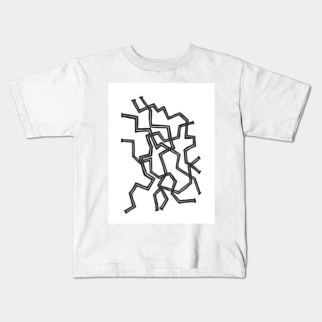 Checkerboard Corners Kids T-Shirt by marilynllowe